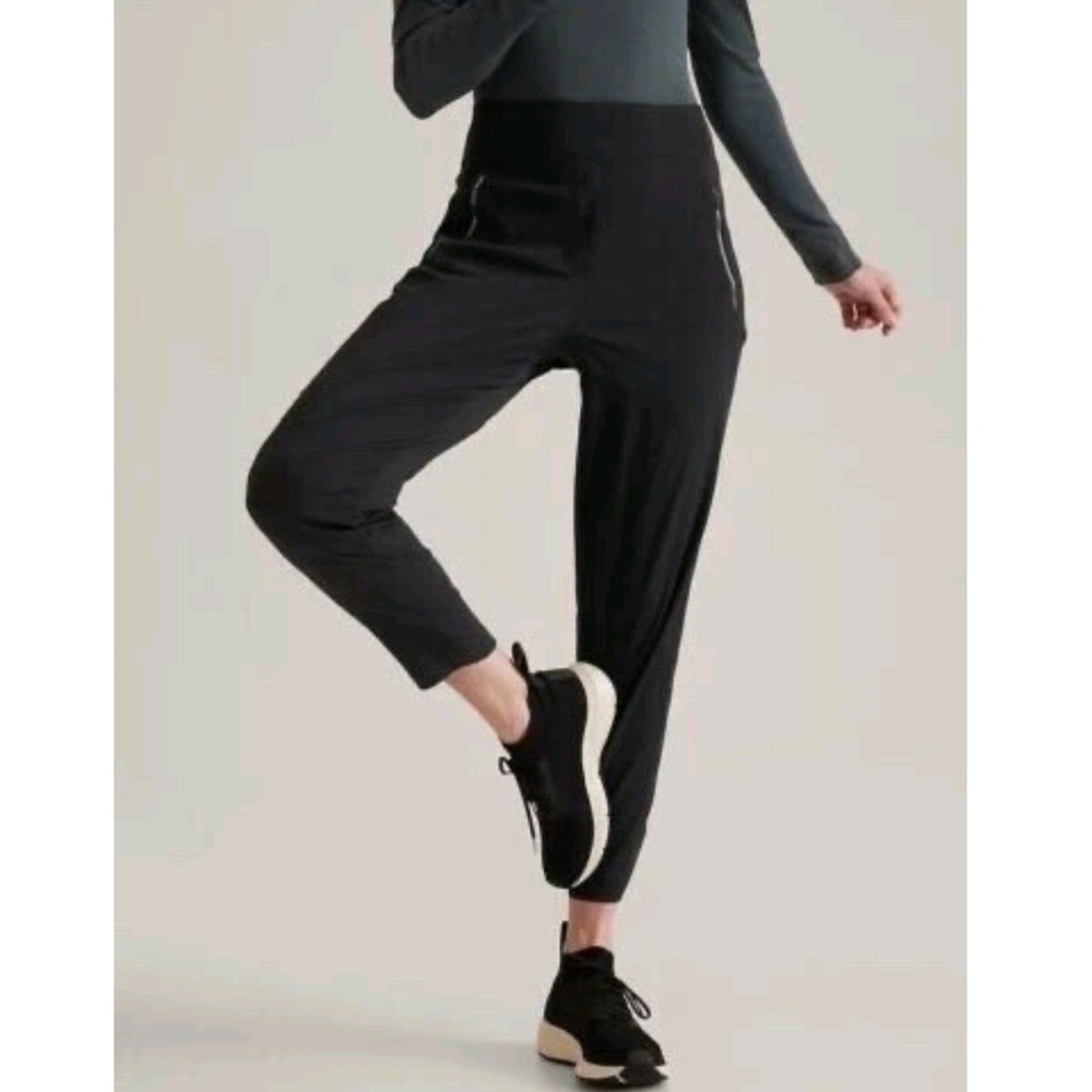 ATHLETA size 2 Trekkie‎ North Jogger  Pants Black  #533655